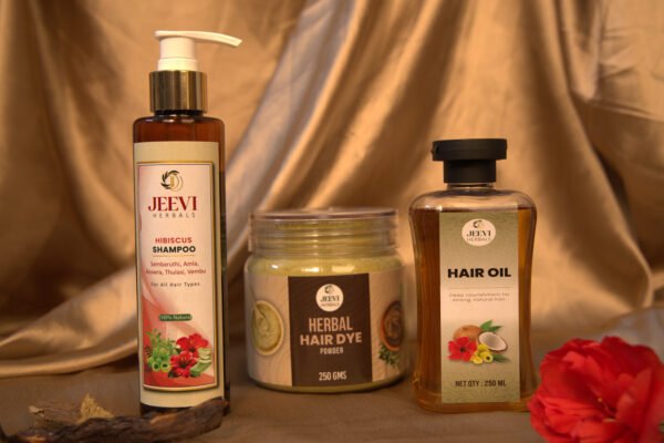 Herbal hair oil & herbal shampoo & hair dye Powder