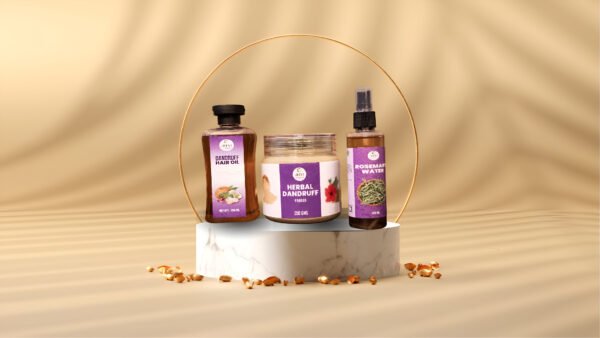 Dandruff Hair Oil & Herbal Dandruff Powder & Rosemary Water